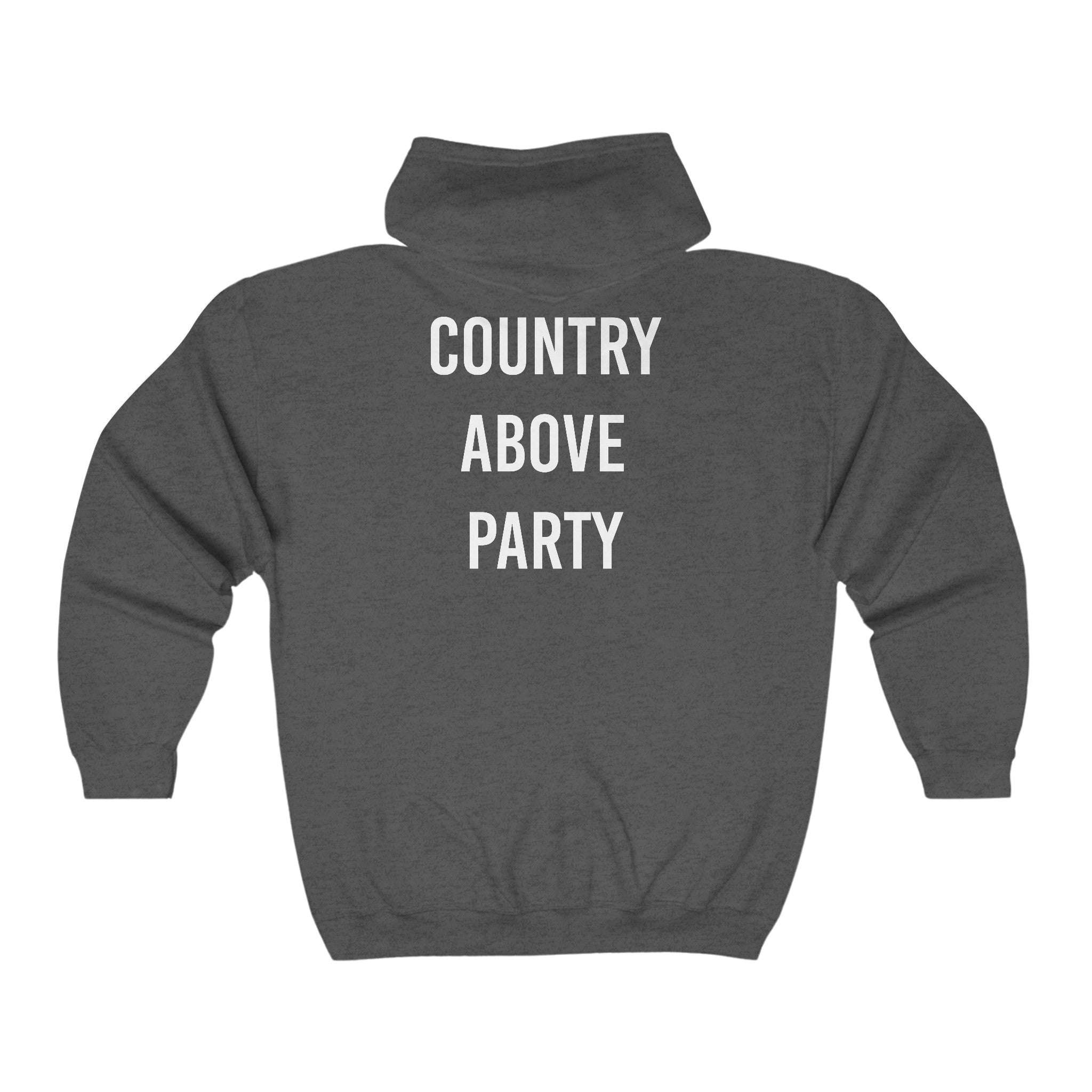 Country Over Party - Harris / Walz Unisex Zip Hoodie