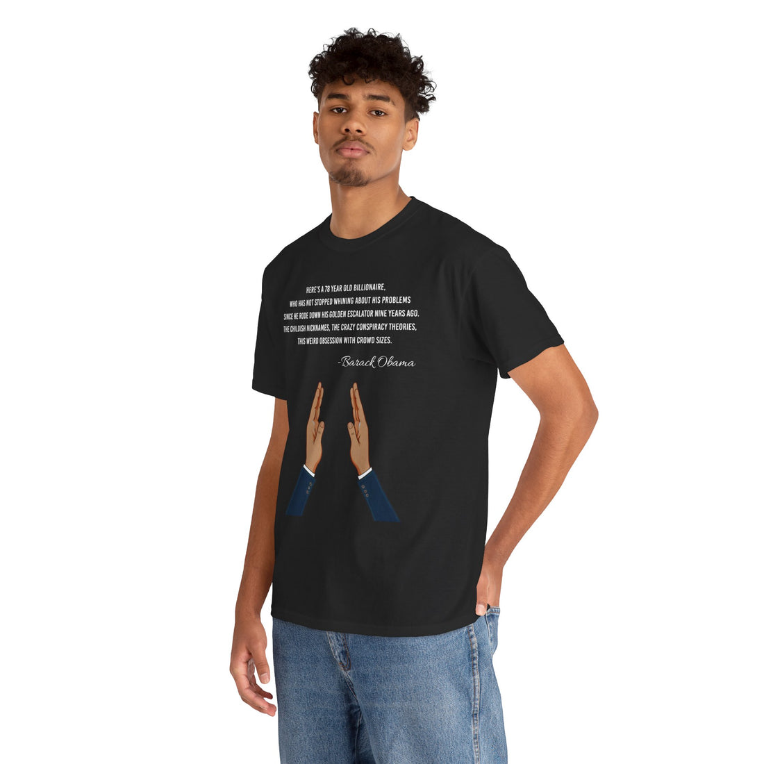 Obsession With Crowds - Barack Obama quote T-shirt