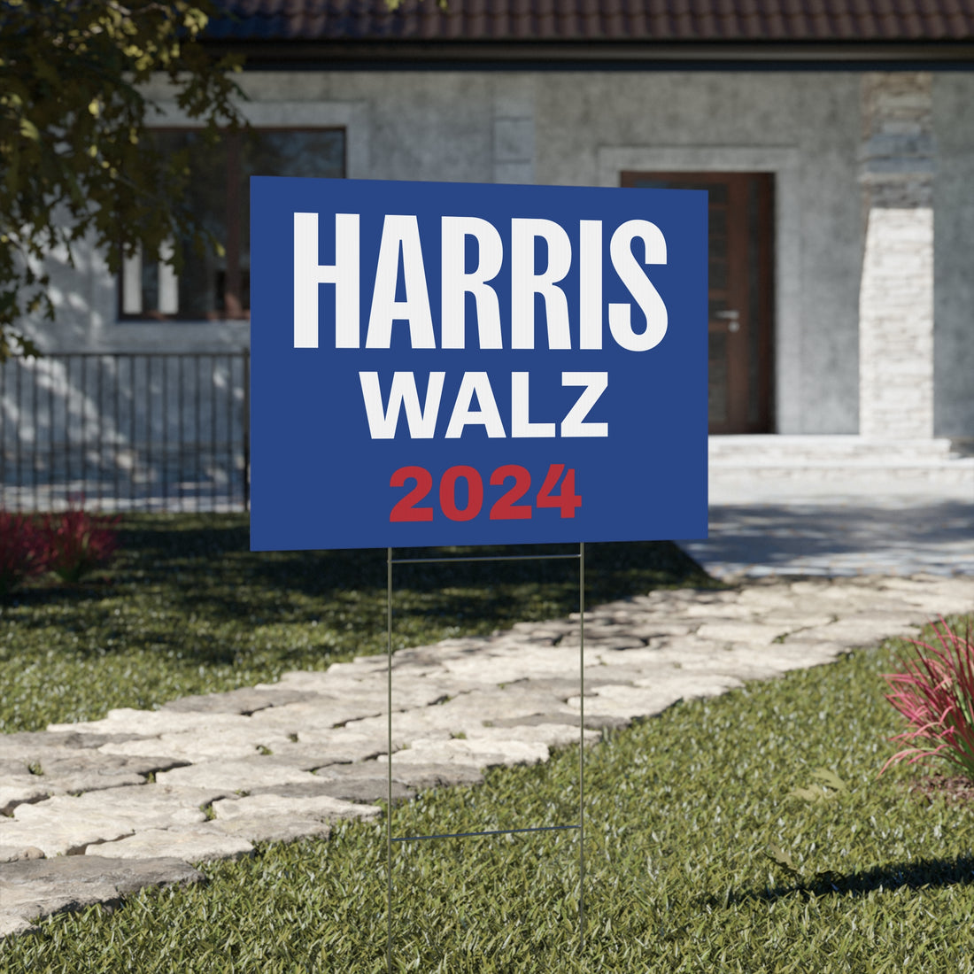 Ticket 2024 - Harris/Walz Blue Yard Sign