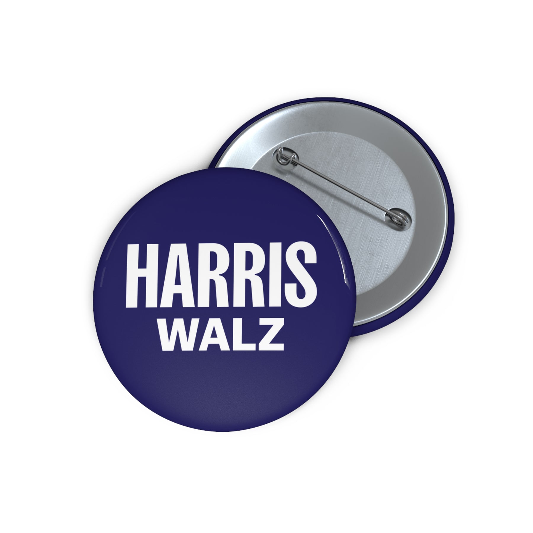 Harris / Walz Blue Navy Button